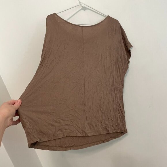 LANE BRYANT Plus Size Solid Brown Sequin Embellished Short Sleeve Blouse 22 / 24 - Picture 15 of 15